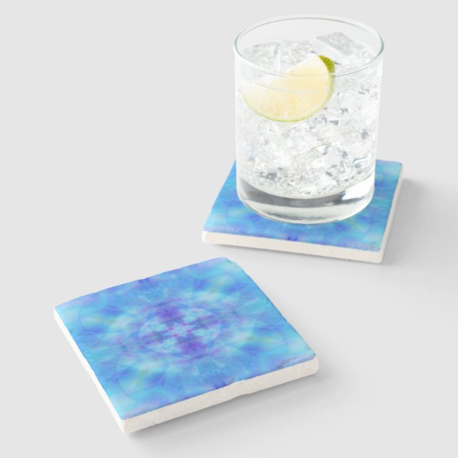 Blue Wings Stone Coaster (Side)