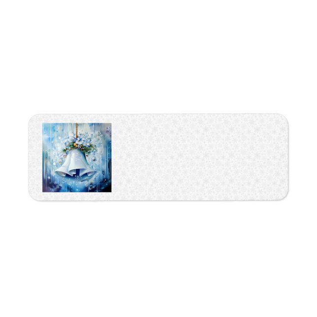 Blue Winter Address Labels (Front)