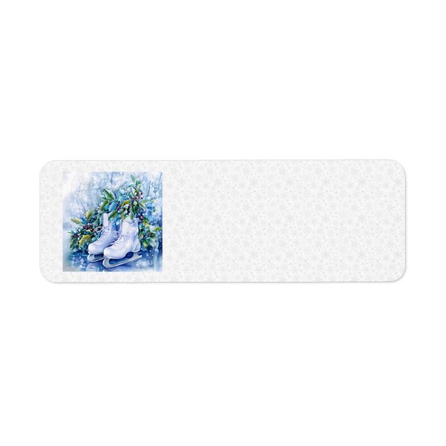 Blue Winter Address Labels (Front)