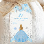 Blue Winter Blonde Hair Princess Birthday Party Gift Tags<br><div class="desc">This elegant and glamourous gift tag can be personalized with a name or title such as daughter, granddaughter, niece, friend etc. The design features a beautiful princess with blonde hair and fair skin in a blue ball gown. The text combines handwritten script and modern sans serif fonts for a classy...</div>