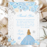 Blue Winter Blonde Hair Princess Sweet Sixteen