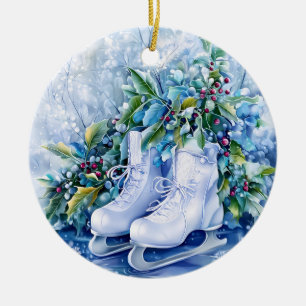 Blue Winter Christmas Ornament