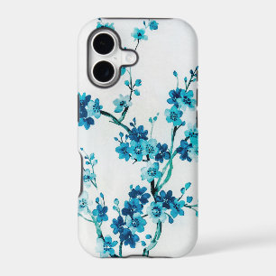 Blue Winter Floral Watercolor Custom