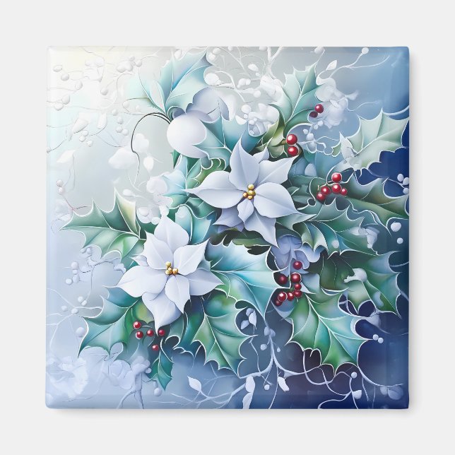 Blue Winter Magnet (Front)