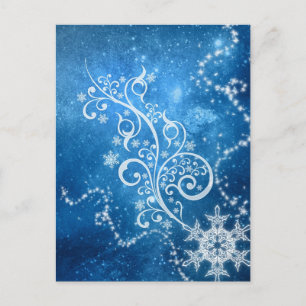 Blue Winter Postcard