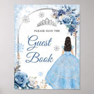 Blue Winter Snowflake Mis Quince Livre d'or