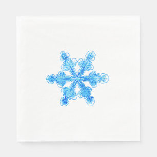 Blue Winter Snowflake Napkin