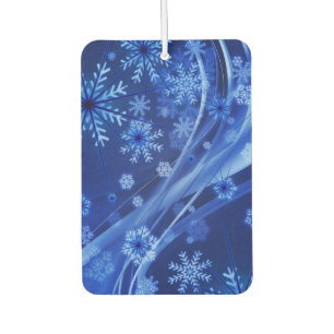 Blue Winter Snowflakes Christmas Air Freshener