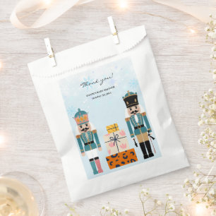 Blue Winter Snowflakes Nutcracker Baby Shower Favour Bag