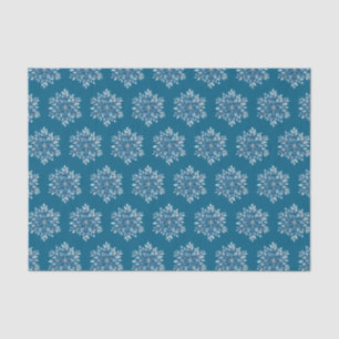 Blue Winter Snowflakes Tissue Paper