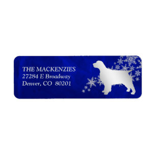 Blue Winter Spaniel Adresse de retour