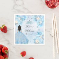 Blue Winter Wonderland Quinceanera Party 