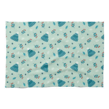 Blue Winter Wonderland serviette à main