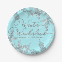 Blue Winter Wonderland Snowflakes Wedding