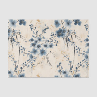 Blue Wisteria Decoupage Tissue Paper