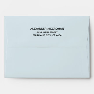 Blue with Black Return Address Mailing Envelope