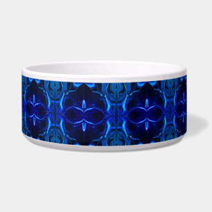 Blue with 'floating' intertwined strokes