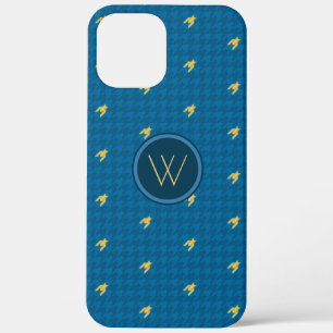Blue with Gold Accent Houndstooth Case-Mate Case