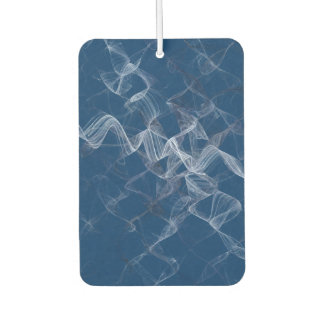 Blue with smoke abstract  air freshener