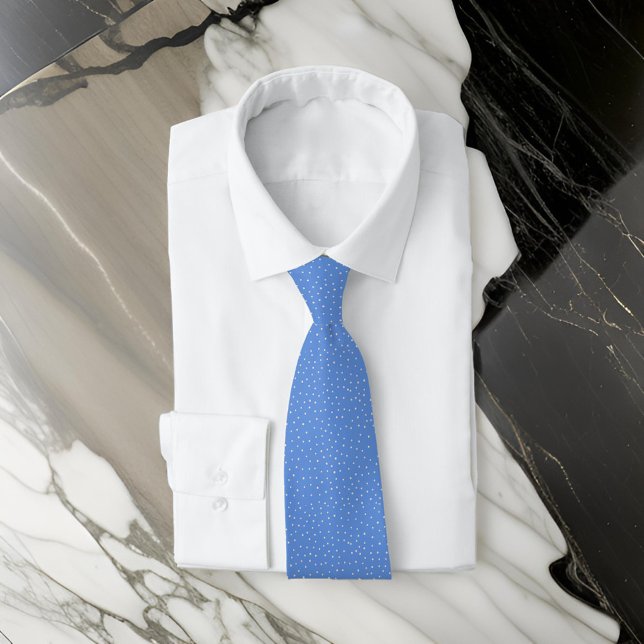 Blue with Specks Minimal Classy Tie (Creator Uploaded)