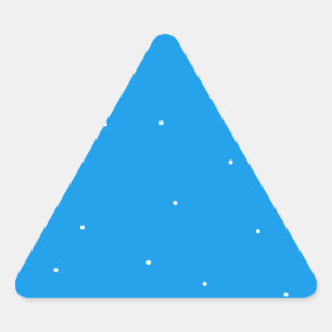 Blue with white dots accessories to customise triangle sticker