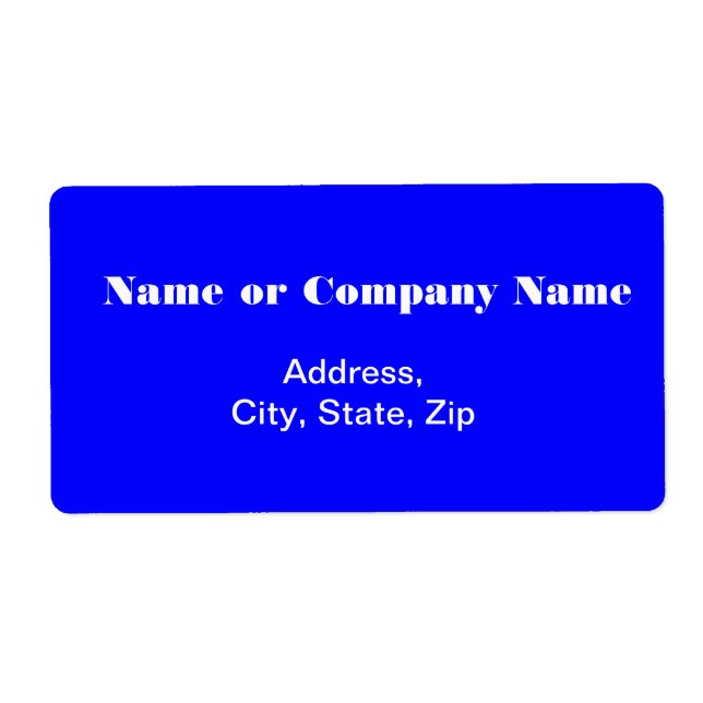 Blue with White Letters (Front)