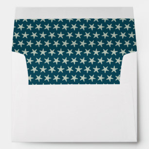 Blue with White Stars - Envelope