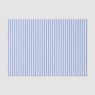 Blue with White Striped Tissue Paper
