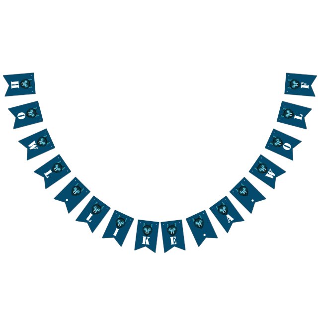 Blue Wolf, Halloween Party Bunting Flags (All)