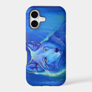 Blue Wolf iPhone 5 / 5S Custom Case   Wolf Design