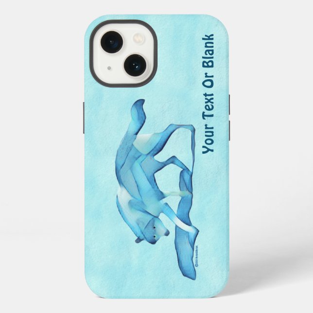 Blue Wolf On Snow Case-Mate iPhone Case (Back)