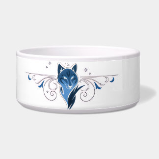 Blue wolf Pet Bowl