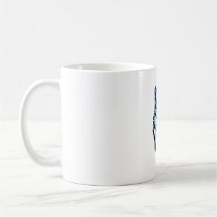 blue wolfdog  5 coffee mug