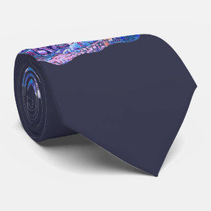 Blue Wolves Wolf Tie