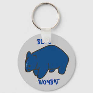 Blue Wombat Key Chain