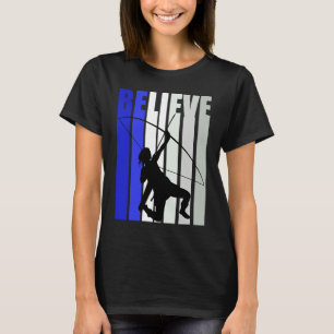 Blue Womens Believe Archery Inspirational Archer G T-Shirt