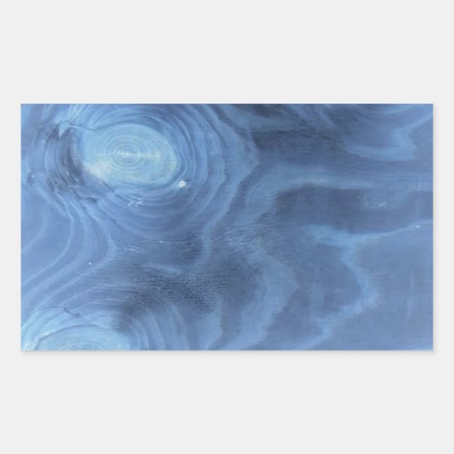 Blue wood pattern sticker (Front)