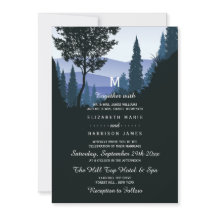 Blue Woodland Forest, Rustic Wedding