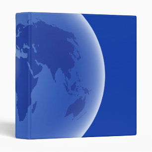 Blue World Globe Binder