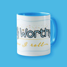 Blue Worthy Affirmation Self-Love by Tanya Lumere