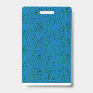 Blue wrapping paper featuring a geometric pattern  badge
