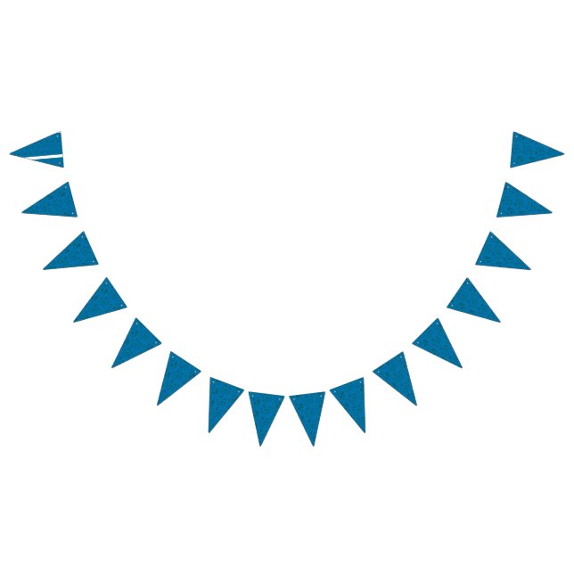 Blue wrapping paper featuring a geometric pattern  bunting flags (All)