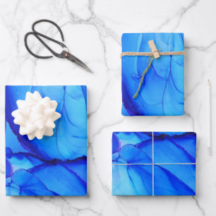 Blue  wrapping paper sheet