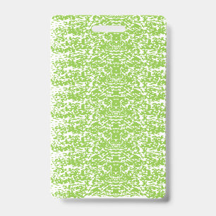 Blue wrapping paper with a repetitive white snowfl badge