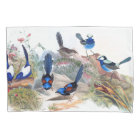 Blue Wren Birds Wildlife Flowers Australia Throw