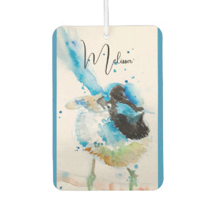 Blue Wren Watercolour Painting Australian Birds Air Freshener