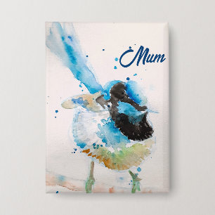 Blue Wren Wrens Watercolour Baby Blue Australian
