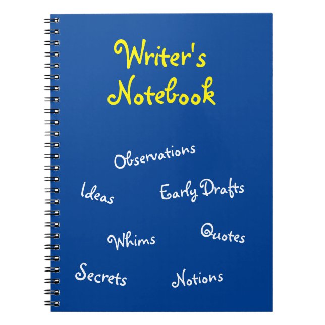 Blue Writer's Notebook (Front)