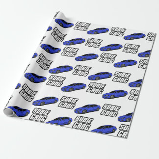 Blue wrx subie wrapping paper