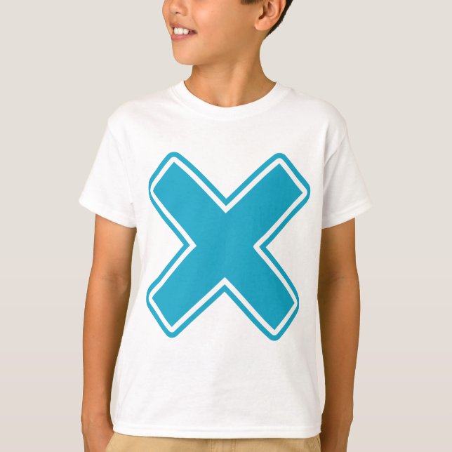 Blue X T-Shirt (Front)